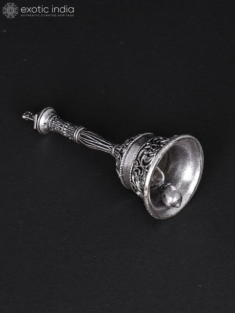 3" Superfine Nandi Bell in Brass with Silver Plating