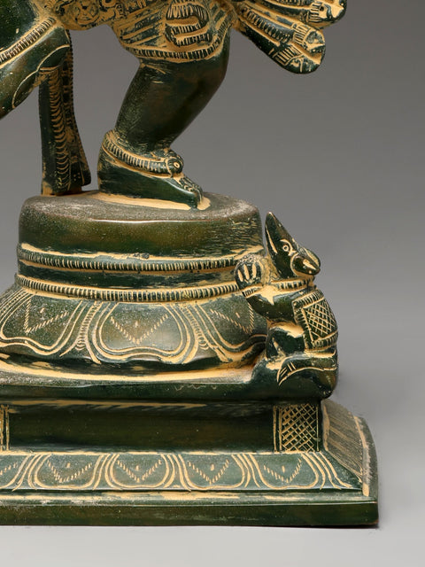 13" Dancing Lord Ganesha | Brass Statue