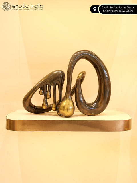 Drips of Time: Decorative Modern Art Statue in Brass