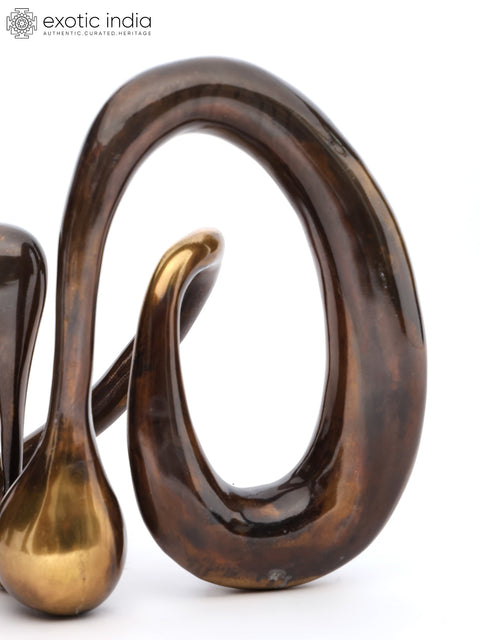 Drips of Time: Decorative Modern Art Statue in Brass