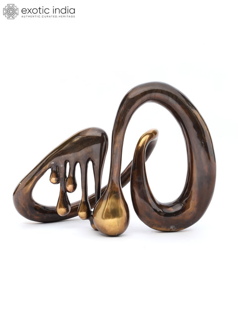 Drips of Time: Decorative Modern Art Statue in Brass