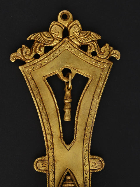 12" Lord Ganesha Wall Hanging Statue Brass