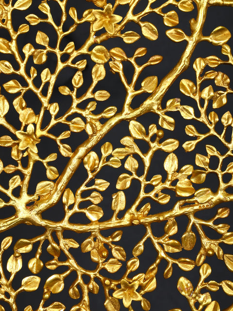 60" Large Rectangular Tree of Life in Brass | Home Decor