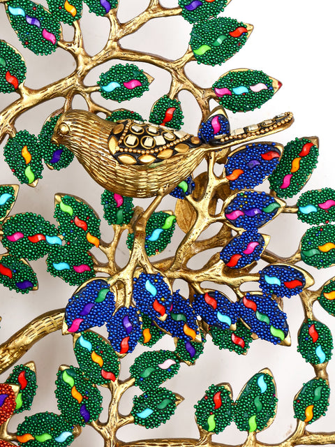 24" Brass Wall Hanging Tree of Life | Home Decor