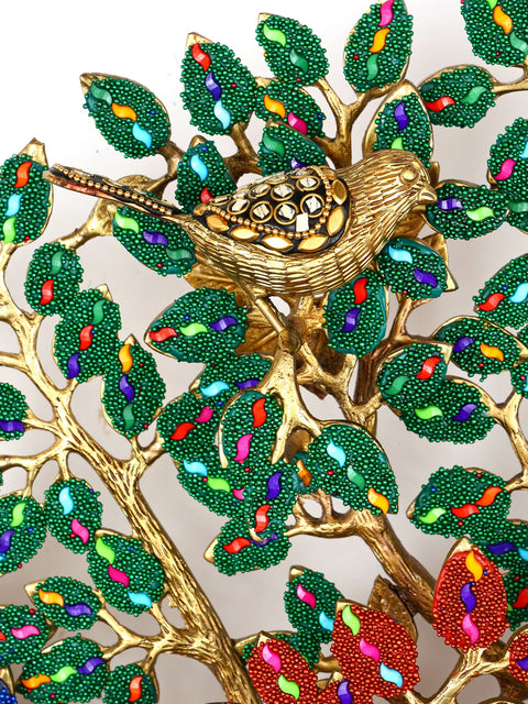 24" Brass Wall Hanging Tree of Life | Home Decor