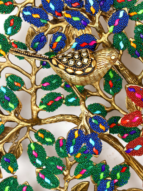 24" Brass Wall Hanging Tree of Life | Home Decor