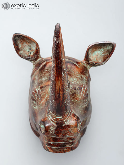 18" Rhinoceros Wall Hanging Head | Home Decor