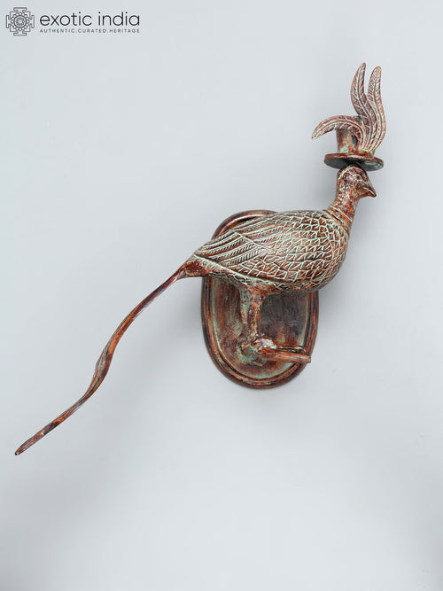 22" Emerson Brass Bird Wall Hanging for Home Decor