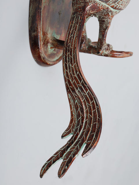 22" Emerson Brass Bird Wall Mount | Home Decor