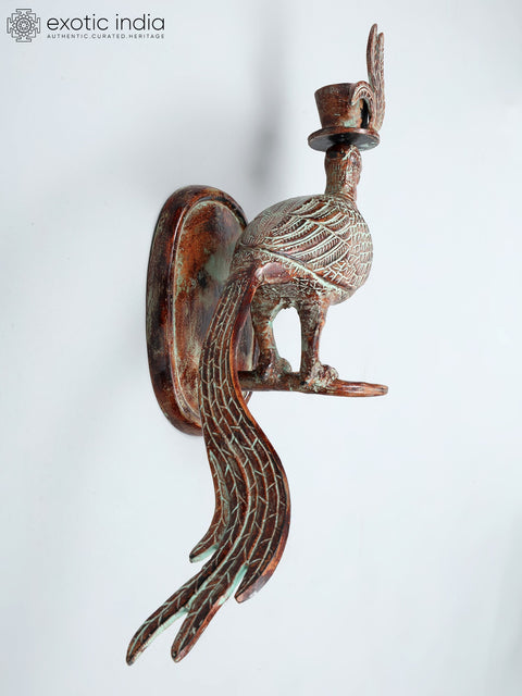 22" Emerson Brass Bird Wall Mount | Home Decor