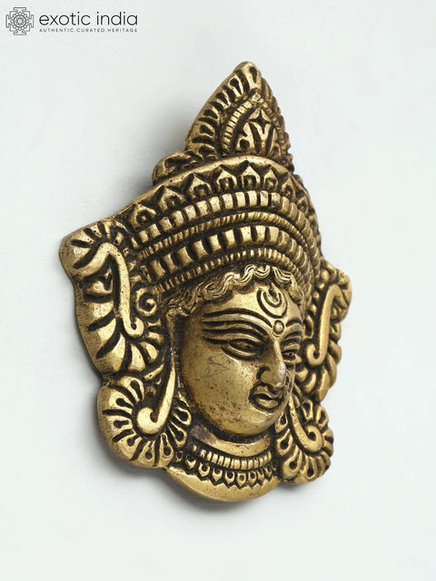 3" Small Goddess Durga Face | Wall Hanging
