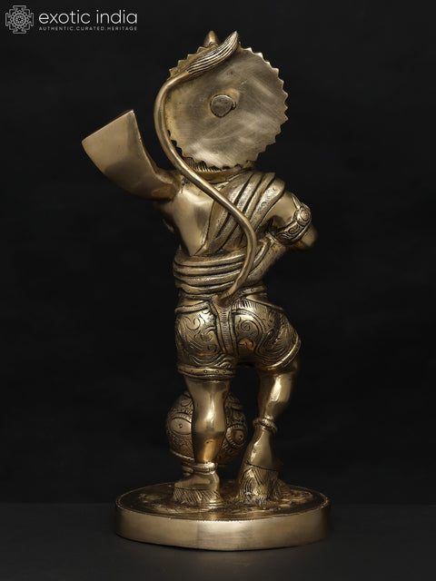 13" Bahubali Hanuman | Brass Statue