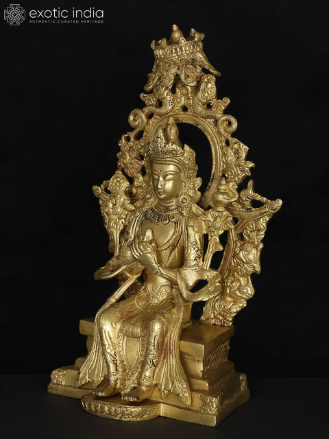 10" Maitreya Buddha - The Future Buddha | Brass Statue