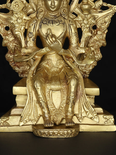 10" Maitreya Buddha - The Future Buddha | Brass Statue
