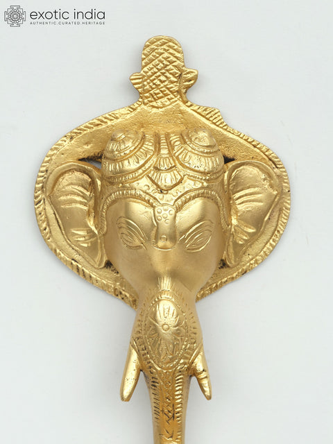 10" Lord Ganesha Wall Hanging Diya with Bell