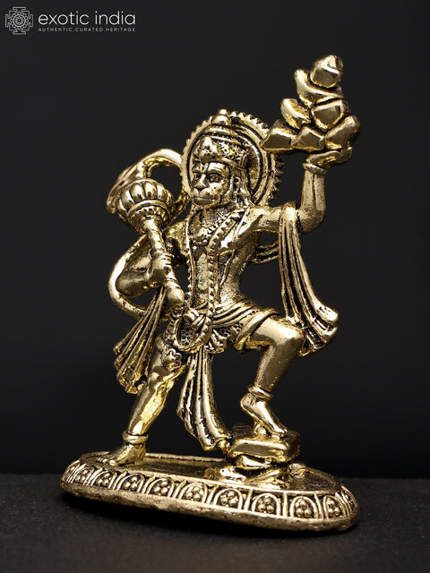 2" Small Sanjivani Hanuman | Brass Statue