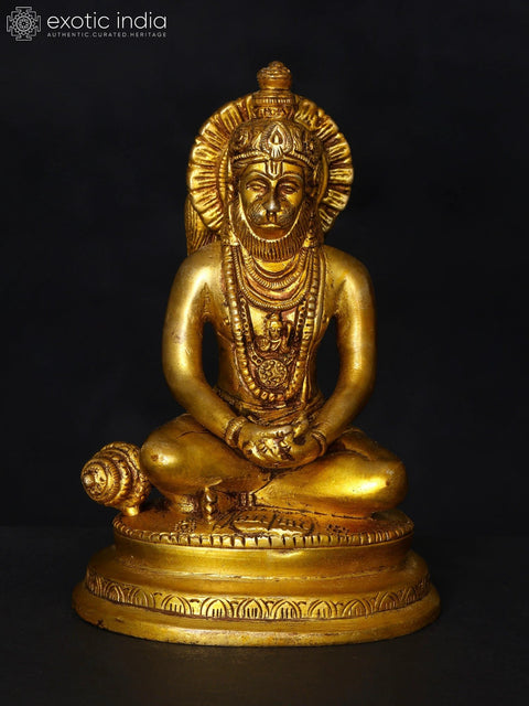 5" Small Lord Hanuman in Dhyan Mudra