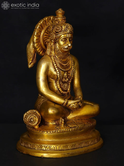 5" Small Lord Hanuman in Dhyan Mudra