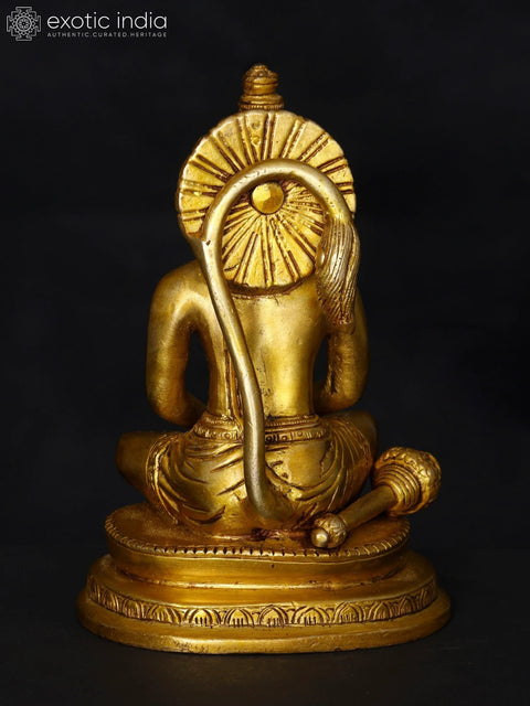 5" Small Lord Hanuman in Dhyan Mudra