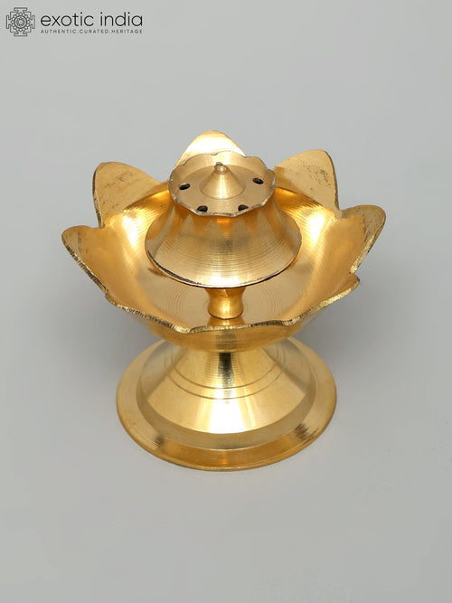 3" Brass Agarbatti Holder for Pooja
