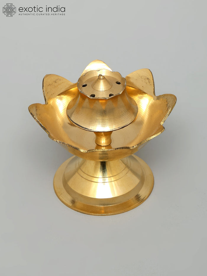 3" Brass Agarbatti Holder for Pooja