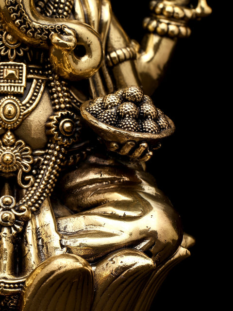 Small Superfine Blessing Lord Ganesha | Brass Statue