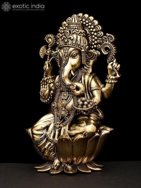 Small Superfine Blessing Lord Ganesha | Brass Statue