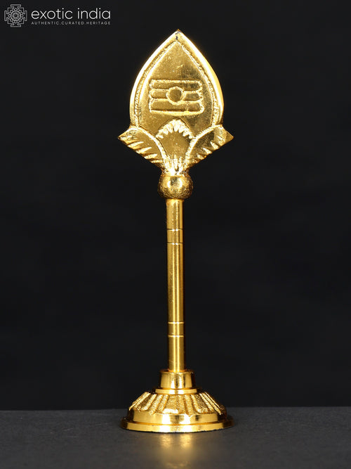 4" Small Brass Karttikeya Murugan Vel Statue