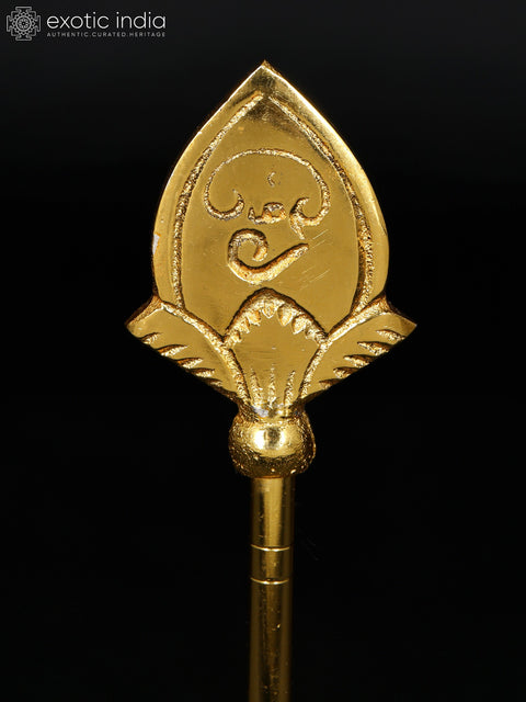 4" Small Brass Karttikeya (Murugan) Vel