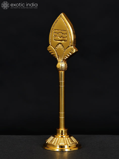 4" Small Brass Karttikeya (Murugan) Vel