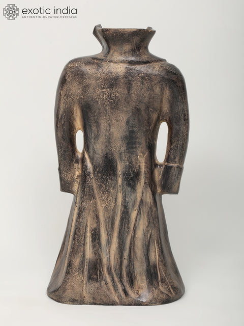 20" Brass Long Coat Sculpture | Home Decor