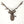 25" Modern Deer Statue with Sigar | Wall Hanging