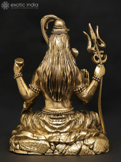 5" Small Superfine Four Armed Blessing Lord Shiva | Brass Statue