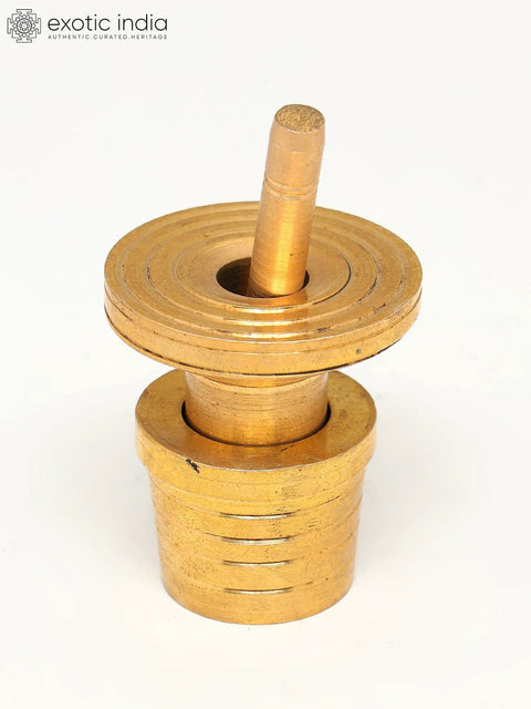 1" Small Brass Gowramma Set - Gauri Pooja Set