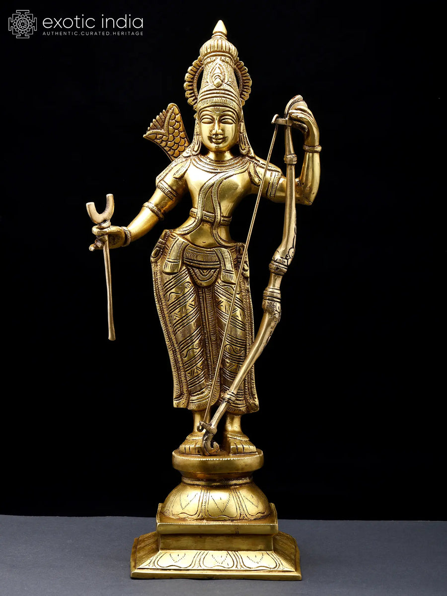 Standing Prabhu Shri Ram Brass Statue Handmade
