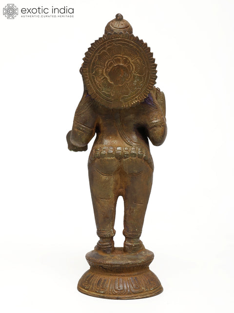 9" Blessing Lord Ganesha | Brass Statue