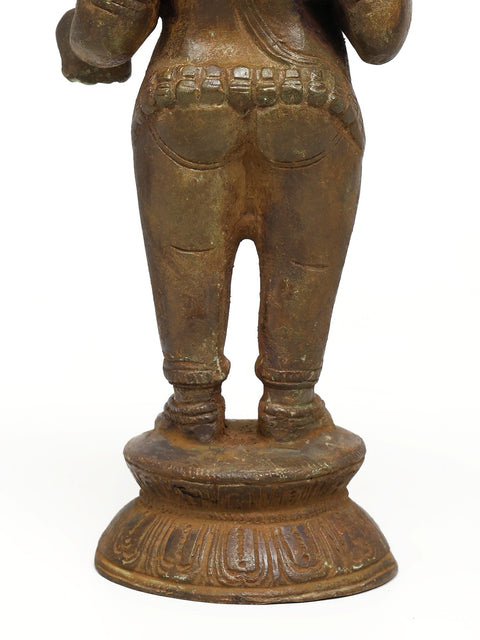 9" Blessing Lord Ganesha | Brass Statue