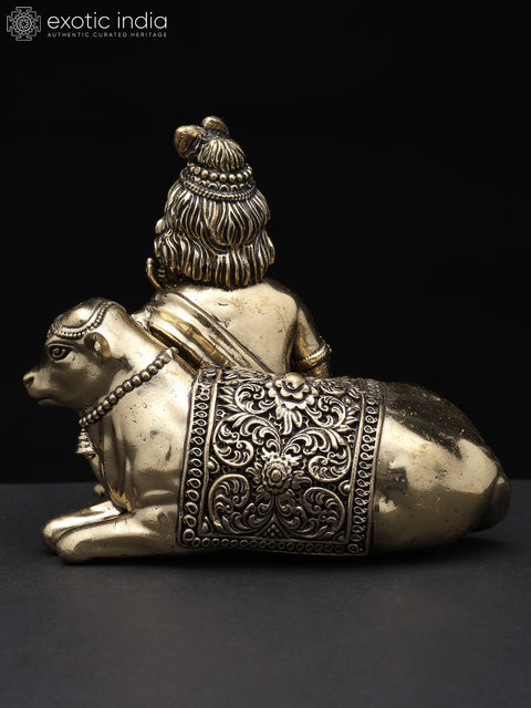 Small Superfine Bal Gopal (Krishna) with Cow | Brass Statue | Multiple Sizes