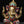 6" Small Four Armed Sitting Lord Ganesha | Brass Statue with Inlay Work