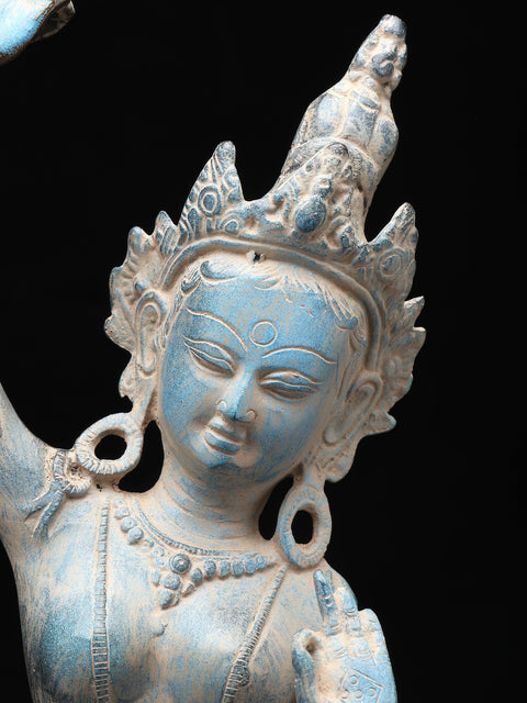 20" Brass Tibetan Buddhist Maya Devi - Mother of Lord Buddha | Brass Statue
