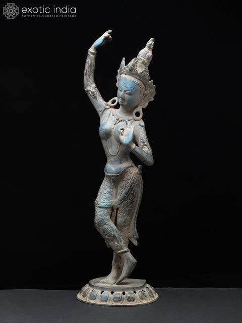 20" Brass Tibetan Buddhist Maya Devi - Mother of Lord Buddha | Brass Statue