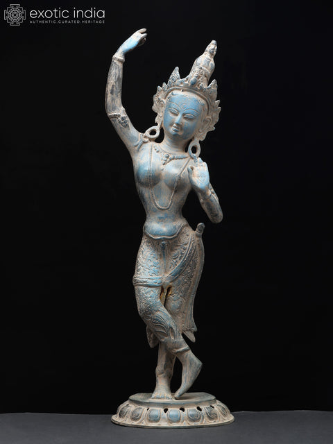 20" Brass Tibetan Buddhist Maya Devi - Mother of Lord Buddha | Brass Statue