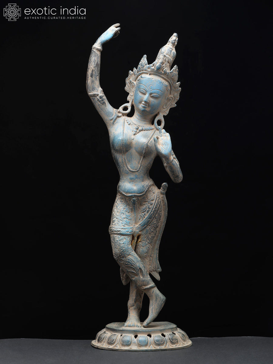 20" Brass Maya Devi Tibetan Buddhist Statue Handmade