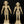 6" Small Brass Tribal Couple | Table Decor