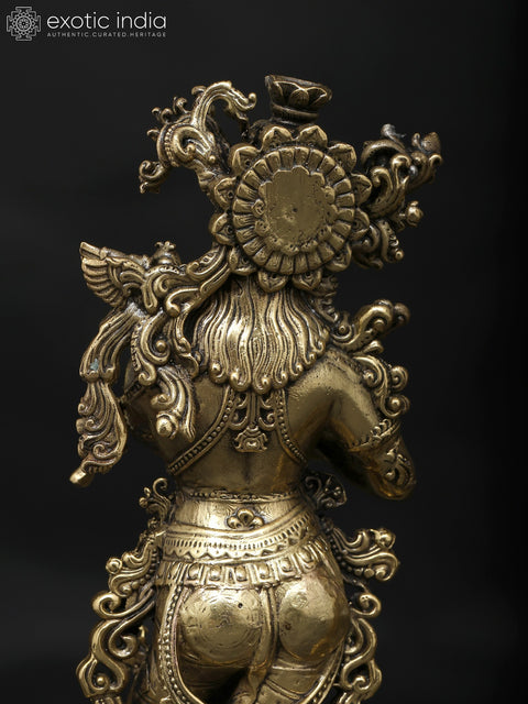 Superfine Standing Radha Krishna | Brass Statues
