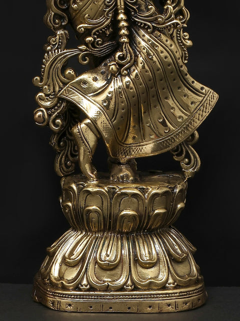 Superfine Standing Radha Krishna | Brass Statues