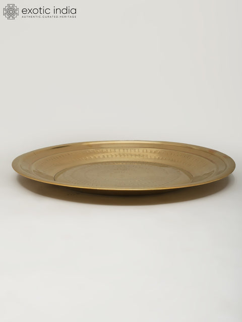 14" Brass Ritual Thali