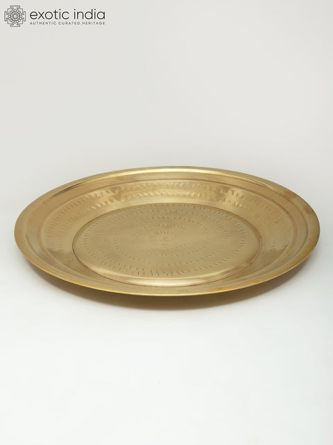 14" Brass Ritual Thali