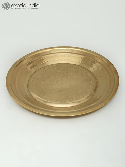 14" Brass Ritual Thali