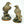 15" Brass Pair of Eagle Statues | Table Decor